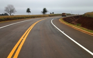 A Perimetral Norte termina no entroncamento com a Rodovia BR-163 (saída para Fátima do Sul).