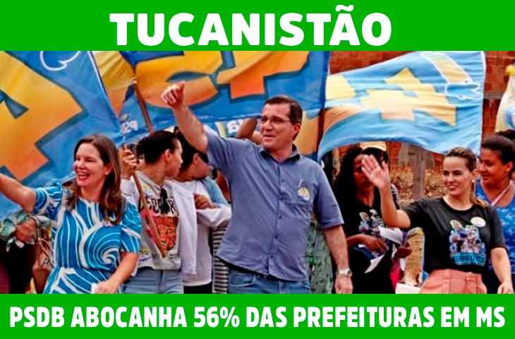 PSDB abocanha 56% das prefeituras em MS; PT desaparece